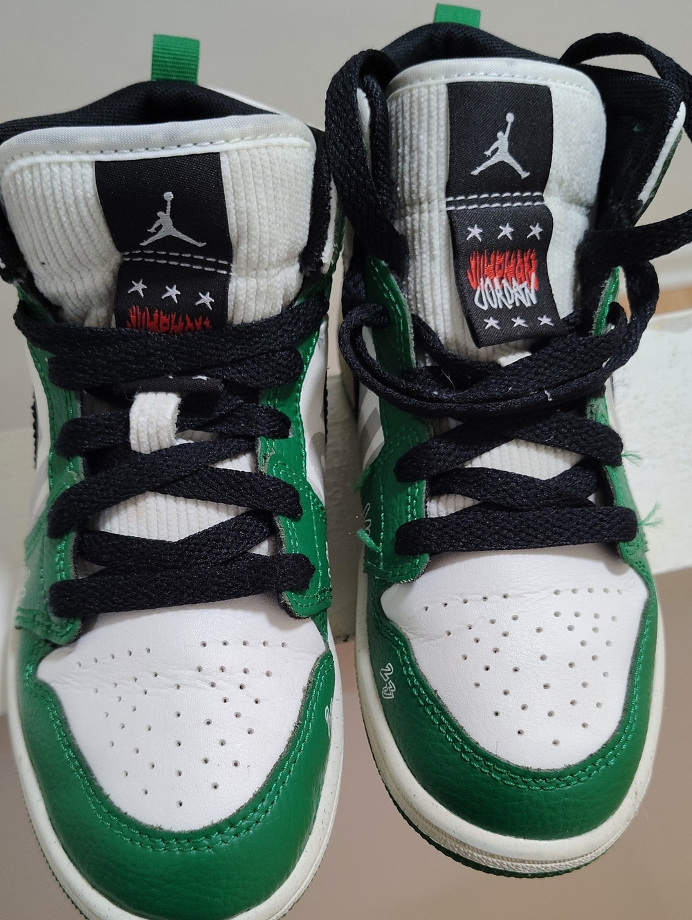 Nike Dunk High-Top Sneakers Green & White US 13